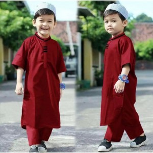 Setelan Koko Jubah Anak 1-9 Tahun / Baju Muslim Laki-Laki / Setelan Baju Koko Terlaris