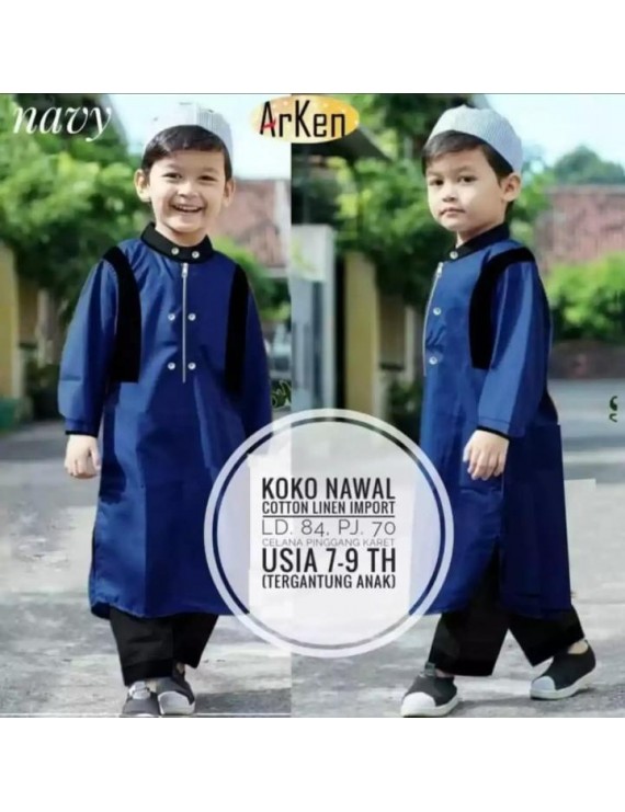 KOKO JUBAH ANAK + PECI UNTUK ANAK USIA 0-12 TAHUN/SETELAN ANAK KOKO PAKISTAN/KOKO ARKEN ANAK/KOKO ANAK TERBARU