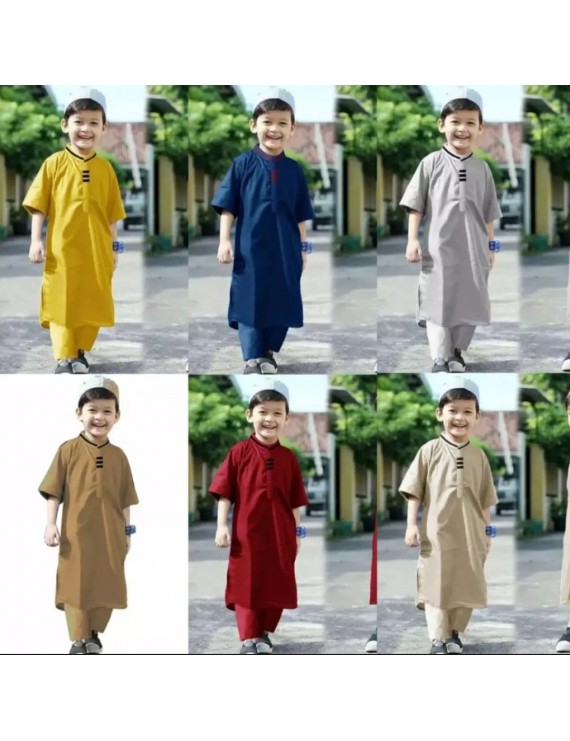 Free Ongkir Cod Setelan koko Turki anak terlaris 2-10 tahun /baju muslim anak laki-laki