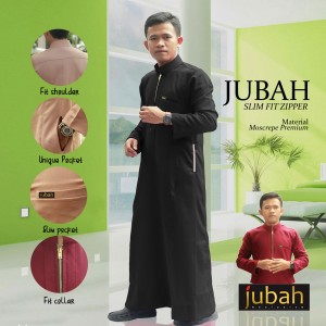 Jubah Gamis Pria Dewasa Lengan Panjang Model Retsleting Busana Muslim Terbaru 2021 Promo Bayar Ditempat Gratis Ongkir