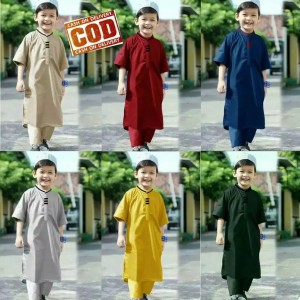 [BAYAR DI TEMPAT ] KOKO PAKISTAN ANAK 2-12 TAHUN // GAMIS JUBAH ANAK SETELAN TERLARIS