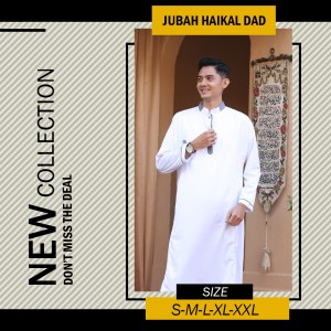 JUBAH MUSLIM / JUBAH GAMIS PRIA / JUBAH PRIA DEWASA PUTIH / JUBAH TOYOBO PREMIUM/ JUBAH HAIKAL BY ARRIKZA