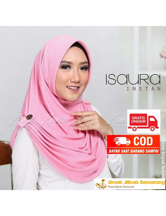 Jilbab Instan Khimar Isaura Jersey - Kerudung Wanita