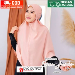 Jilbab Instan khimar Bergo Hanna  80 x 110 Diamond - Kerudung Wanita / Kerudung Pashmina Jumbo