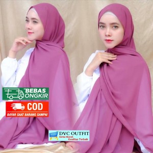 Jilbab Pashmina 200 x 75 Hijab Sabyan Diamond Stretch Panjang - Kerudung Pasmina Polos Jumbo/ - Kerudung Wanita