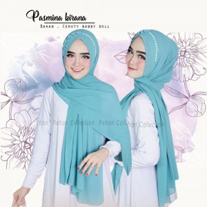 Jilbab Pasmina Payet Terbaru Ceruty Baby doll Kerudung Pasmina Tali Payet Pashmina Panjang Ceruty Kerudung Terbaru 2021 Pasmina Kirana