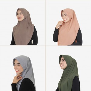 Khimar Jersey / Khimar Pinguin / Kerudung Bahan Jersey / Kerudung Polos / Kerudung Instan Polos / Kerudung Jersey Terbaru