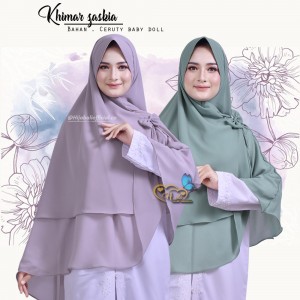 Kerudung Terbaru 2020 Khimar 2 Layer Jumbo Ceruty Kerudung Syari Jumbo 2 Layer Ceruty Hijab Khimar Syari Jumbo Kekinian Jilbab Jumbo Ceruty Babby Doll Zaskia Z1