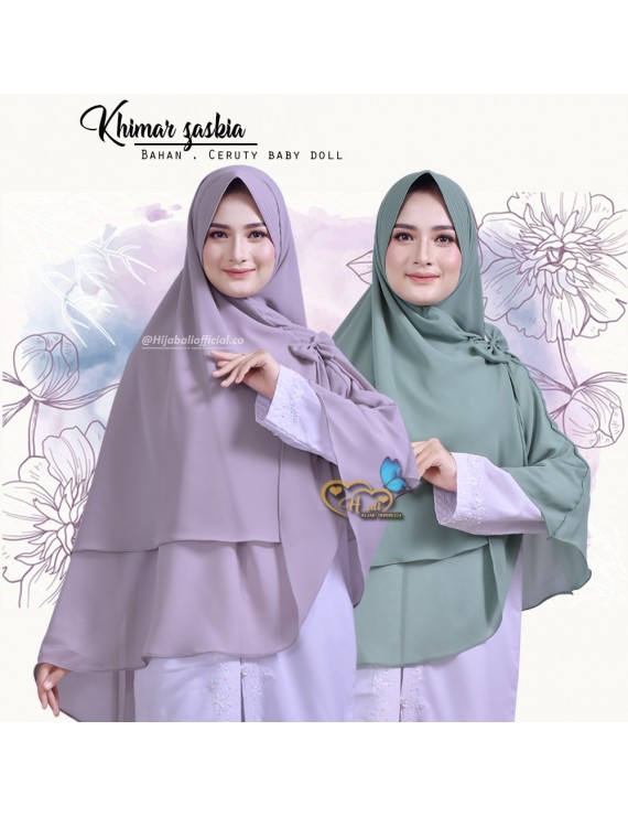 Kerudung Terbaru 2020 Khimar 2 Layer Jumbo Ceruty Kerudung Syari Jumbo 2 Layer Ceruty Hijab Khimar Syari Jumbo Kekinian Jilbab Jumbo Ceruty Babby Doll Zaskia Z1