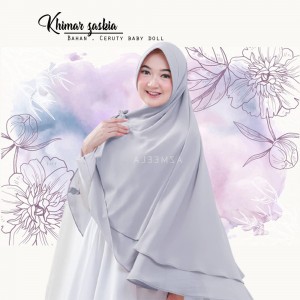 Kerudung Terbaru 2020 Khimar 2 Layer Jumbo Ceruty Kerudung Syari Jumbo 2 Layer Ceruty Hijab Khimar Syari Jumbo Kekinian Jilbab Jumbo Ceruty Babby Doll Zaskia Z1