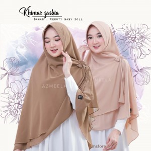 Kerudung Terbaru 2020 Khimar 2 Layer Jumbo Ceruty Kerudung Syari Jumbo 2 Layer Ceruty Hijab Khimar Syari Jumbo Kekinian Jilbab Jumbo Ceruty Babby Doll Zaskia Z1