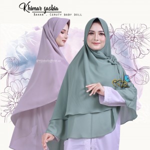 Kerudung Terbaru 2020 Khimar 2 Layer Jumbo Ceruty Kerudung Syari Jumbo 2 Layer Ceruty Hijab Khimar Syari Jumbo Kekinian Jilbab Jumbo Ceruty Babby Doll Zaskia Z1