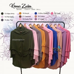 Kerudung Terbaru 2020 Khimar 2 Layer Jumbo Ceruty Kerudung Syari Jumbo 2 Layer Ceruty Hijab Khimar Syari Jumbo Kekinian Jilbab Jumbo Ceruty Babby Doll Zaskia Z1