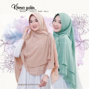 Kerudung Terbaru 2020 Khimar 2 Layer Jumbo Ceruty Kerudung Syari Jumbo 2 Layer Ceruty Hijab Khimar Syari Jumbo Kekinian Jilbab Jumbo Ceruty Babby Doll Zaskia Z1