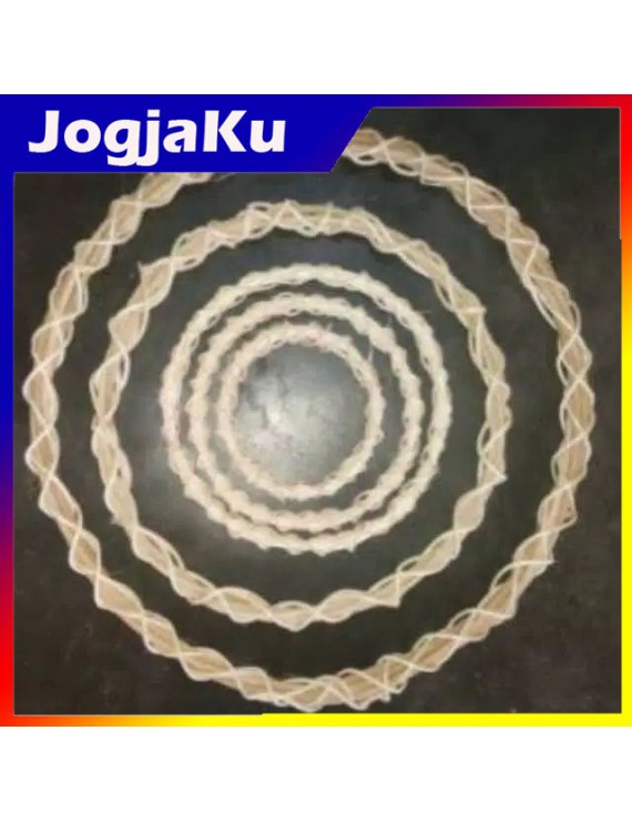 RING ROTAN RUWET,RANGKA BUKET HIASAN NATAL UK 50CM