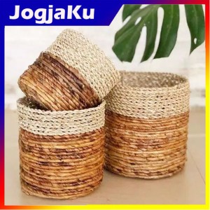 COVER POT SET ISI 3pcs ANYAMAN SEAGRASS PANDAN