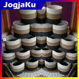 COVER POT SET ISI 3pcs ANYAMAN SEAGRASS PANDAN