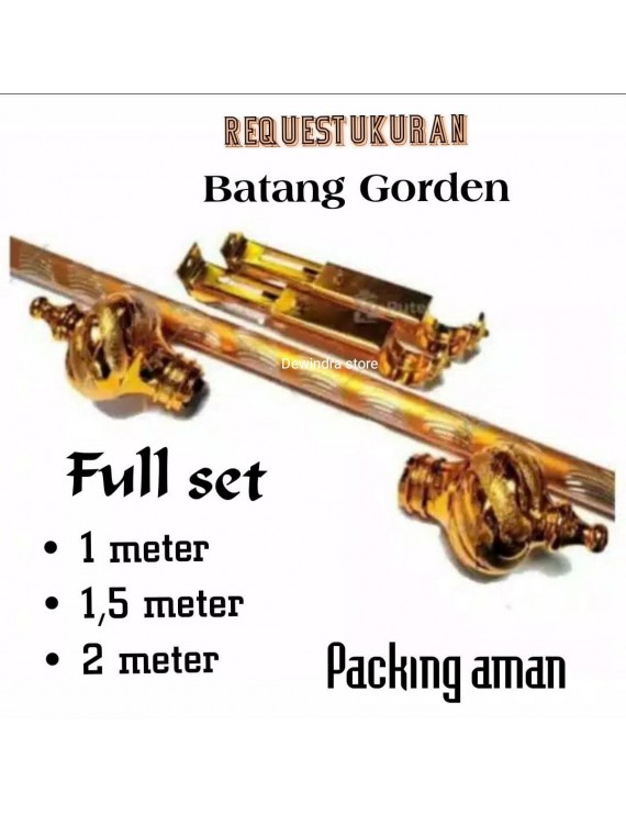 BATANG GAGANG GORDEN / HORDENG 1 METER 1,5 METER 2 METER FULL SET