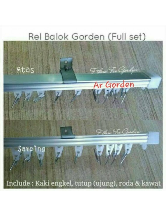 COD Bayar di tempat, Besi gorden kotak full set, Batang hordeng balok