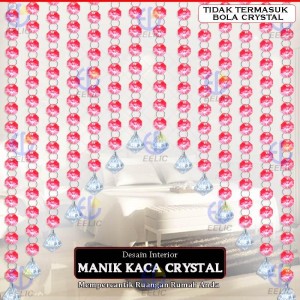 EELIC HBC-K15MM ISI 100 PCS HIASAN MANIK KACA CRYSTAL BERKUALITAS TINGGI KACA KRISTAL MANIK TIRAI YANG COCOK UNTUK HIASAN PADA INTERIOR RUMAH,DEKORASI PERNIKAHAN,HOTEL,DLL