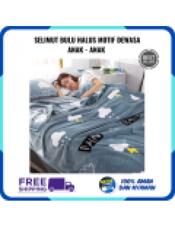 BISA COD - Selimut Bulu Halus Motif Dewasa Keren 150x200 Terlaris Impor Murah dan Berkualitas - RANDOM / Aksesoris Perlengkapan kamar tidur / Selimut Serbaguna Murah dan Berkualitas - FREE ONGKIR