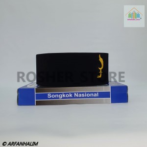 PECI / KOPIAH / SONGKOK / PECI KUJANG / PECI MOTIF BORDIR LOGO KUJANG ( BISA COD )