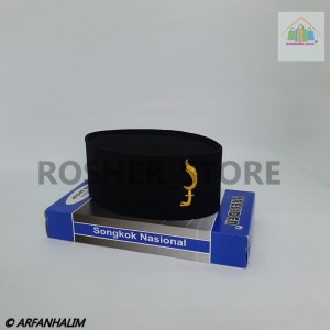 PECI / KOPIAH / SONGKOK / PECI KUJANG / PECI MOTIF BORDIR LOGO KUJANG ( BISA COD )