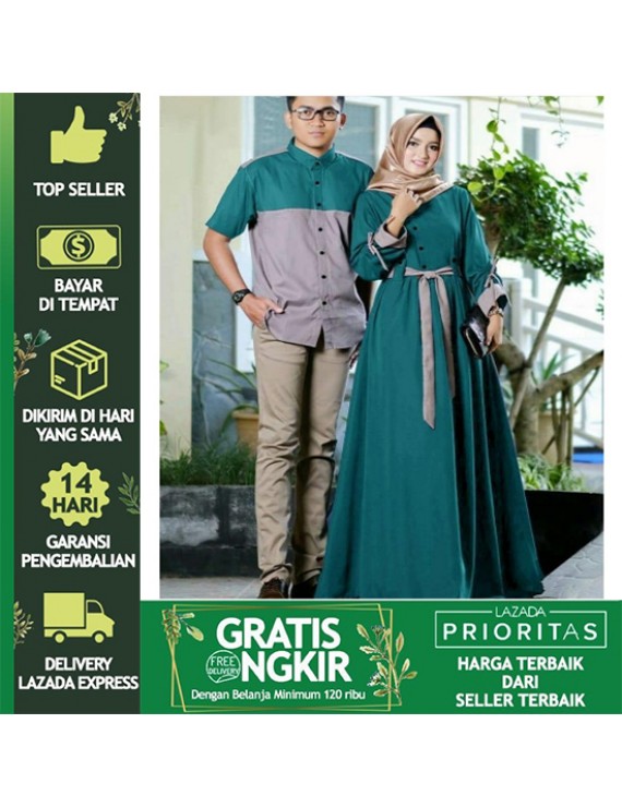 BEST SELLER ALENA BAJU COUPLE WANITA / BAJU GAMIS PASANGAN ASMARADANA