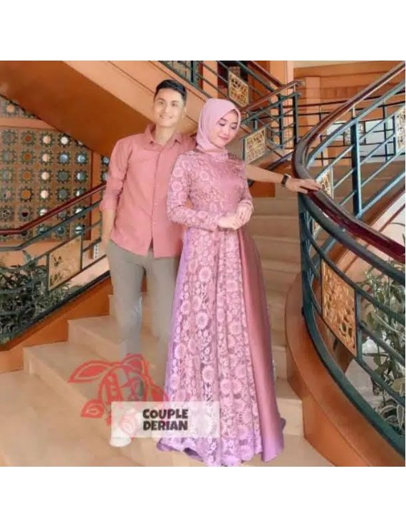 GAMIS COUPLE DERIAN FIT L TO 3XL. (KEMEJA ADA TANGAN PANJANG DAN PENDEK)