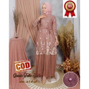 BISA COD - Baju Gamis Safira Maxi Maxy / Brukat Syar'i / Baju Wanita Muslimah Terbaru 2021 Terlaris Termurah Bahan Berkualitas/Tunik/Dress/Brukat/Kebaya Wisuda/Gaun Pesta/Gaun Remaja Pakaian Muslimah Trendy / Gamis Busui / Gamis Kondangan