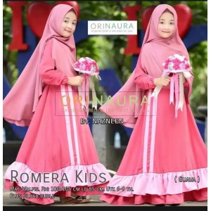 GAMIS  ROMERA ANAK2 USIA 6-11 TH. BAHAN MOSCREPE.