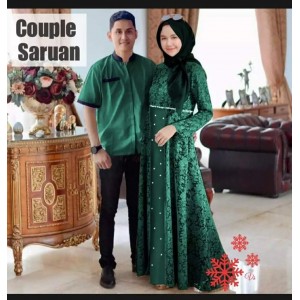 (BISA COD) .COUPLE GAMIS SARUAN BROKAT fit to L- xl ld 98-100.