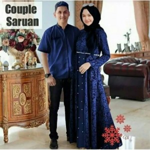 (BISA COD) .COUPLE GAMIS SARUAN BROKAT fit to L- xl ld 98-100.