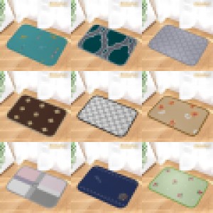 Kintakun Keset Cantik Lembut Anti Slip Dekorasi Rumah 60x40cm - Motif Campur