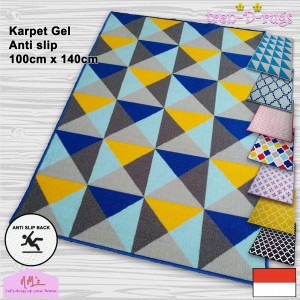 Tren-D-rugs Karpet permadani bulu alas lantai ruang tamu kamar tidur halus anti slip murah 100 cm x 140 cm - NMs