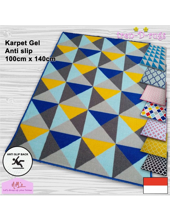 Tren-D-rugs Karpet permadani bulu alas lantai ruang tamu kamar tidur halus anti slip murah 100 cm x 140 cm - NMs