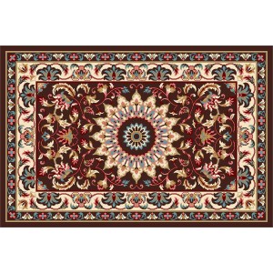 ARTSY SUN FLOWER RUGS KARPET LANTAI PERMADANI DEKORASI RUMAH (100 X 150 X 1 CM)