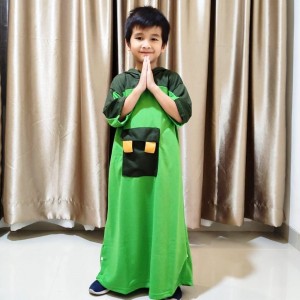 JUBAH ANAK GAMIS ANAK LAKI LAKI HOODIE  4-12 TAHUN HOODIE PREMIUM