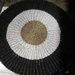 Rug anyaman seagrass 120CM Murah/ Karpet anyaman / Karpet Bulat / Floor mat