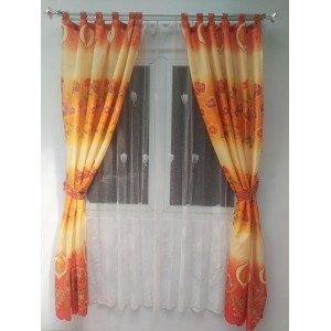 Baru Gorden / Gordyn / Hordeng Pintu Jendela Minimalis Motif Bunga Import Tinggi 200