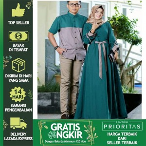 BEST SELLER ALENA BAJU COUPLE WANITA / BAJU GAMIS PASANGAN ASMARADANA